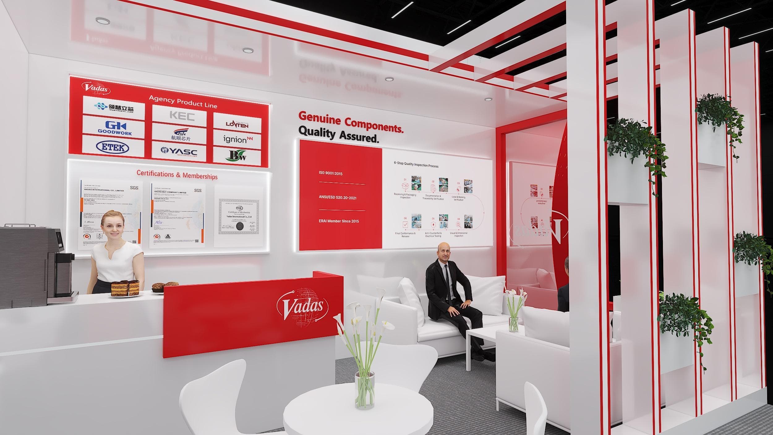 Inside the VADAS booth